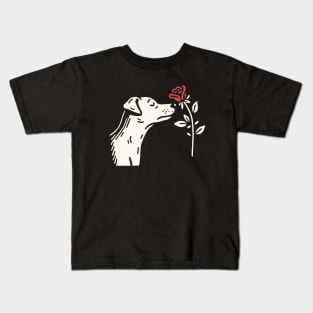 Dog and its Flower Kids T-Shirt